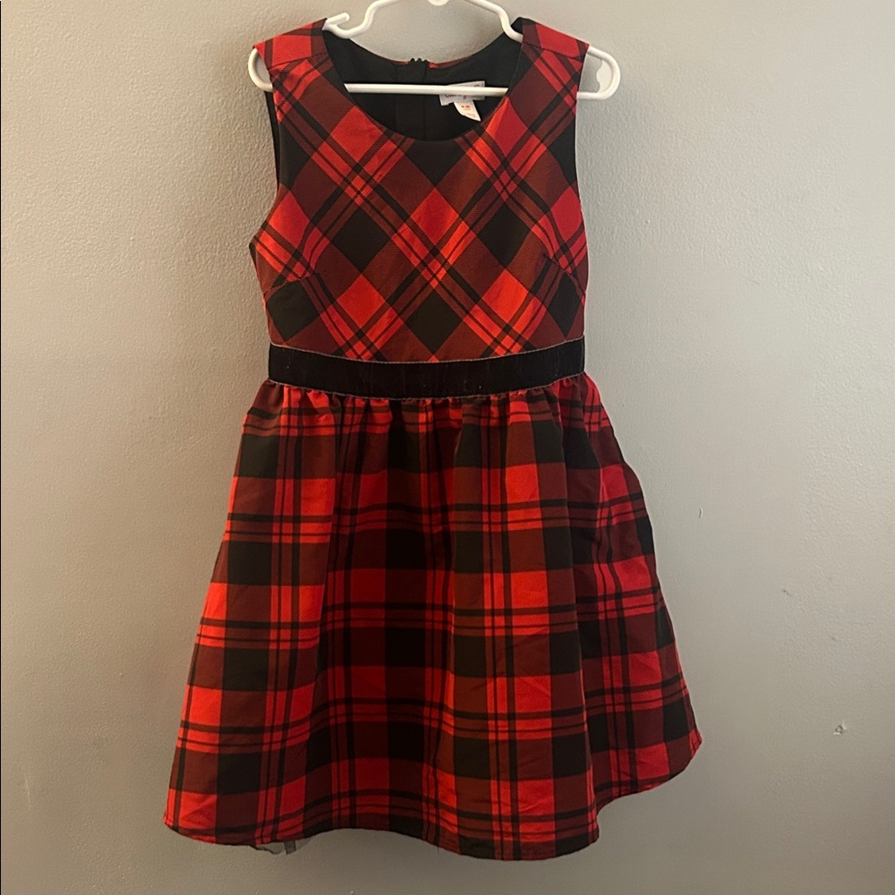 Cat & Jack Red and Black Plaid Dress